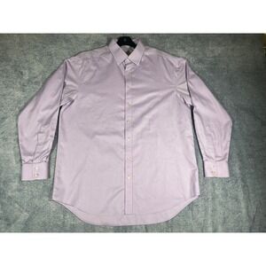 Charles Tyrwhitt Mens Non Iron Cotton Dress Shirt Lavender Purple‎ 17 36 43 91cm